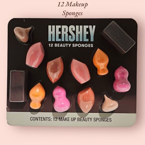 Hershey 12 Beauty Makeup Sponges - Picture 1 of 3